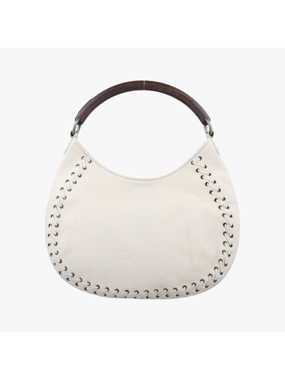 Dior Ethnic Hobo White Leather